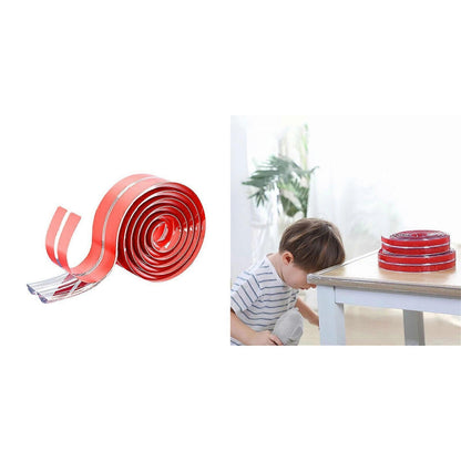 2M Shock Absorbing Corner Protectors - Clear Self-Adhesive security Edge Guard Strip V1263-JX-4507
