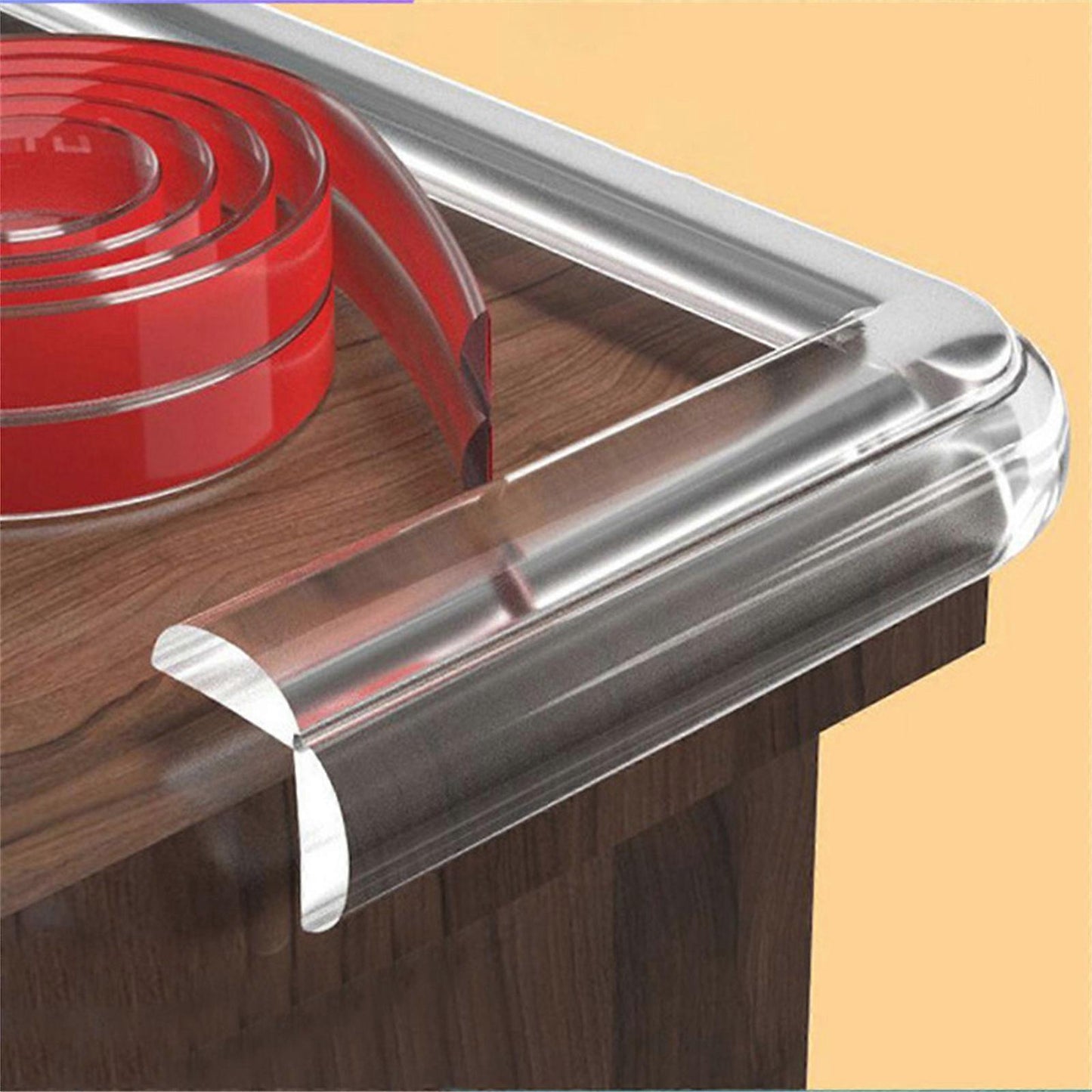2M Shock Absorbing Corner Protectors - Clear Self-Adhesive security Edge Guard Strip V1263-JX-4507