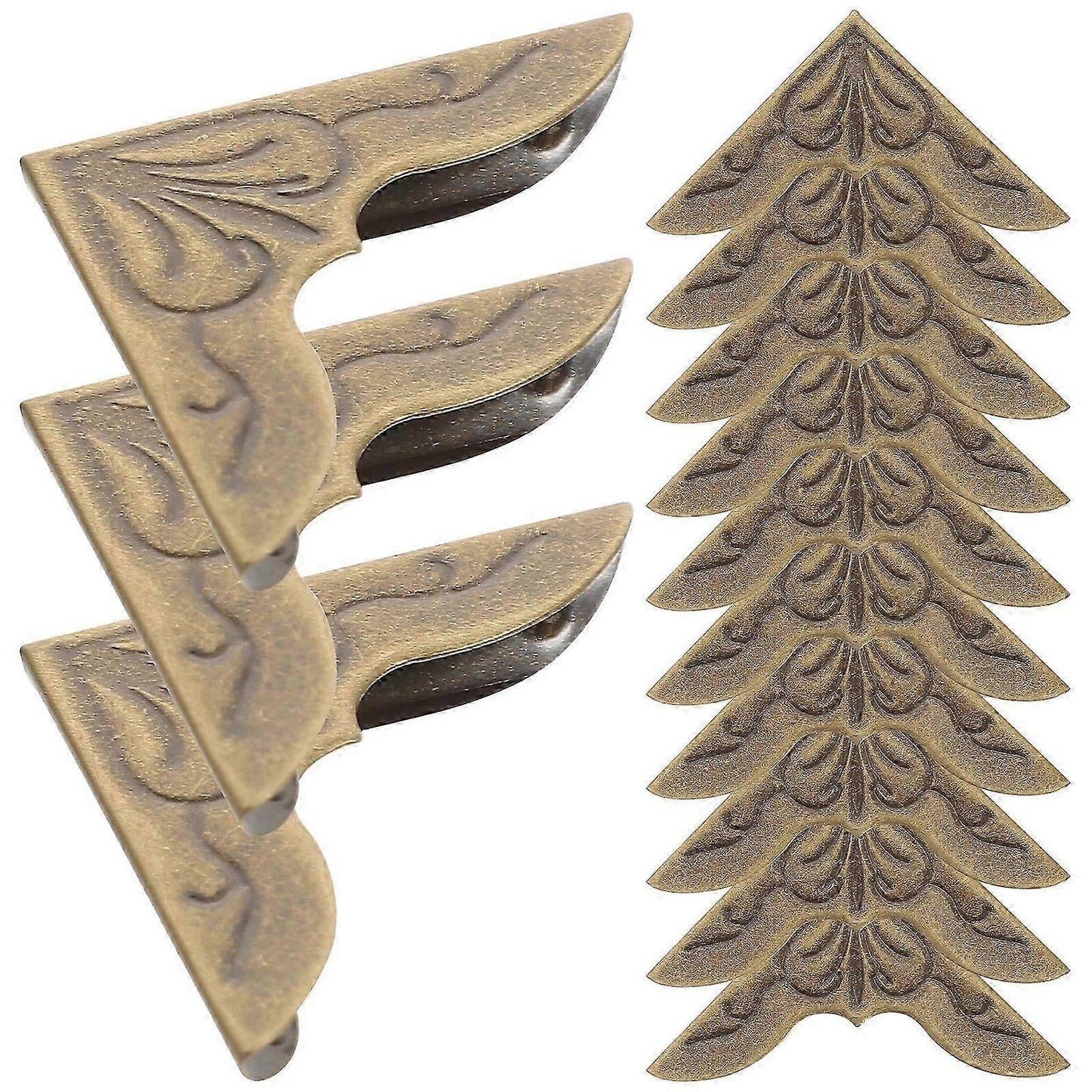30pcs Retro Metal Book Corner Protectors - Decorative Page Guards for Albums & Journals V1263-JX-4508