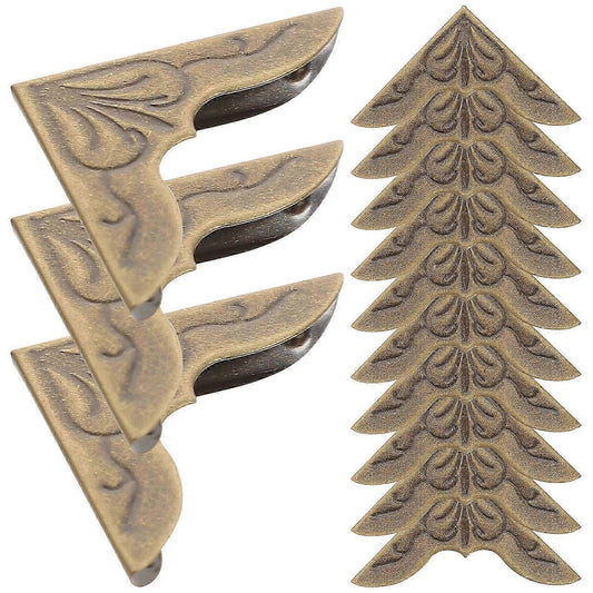30pcs Retro Metal Book Corner Protectors - Decorative Page Guards for Albums & Journals V1263-JX-4508