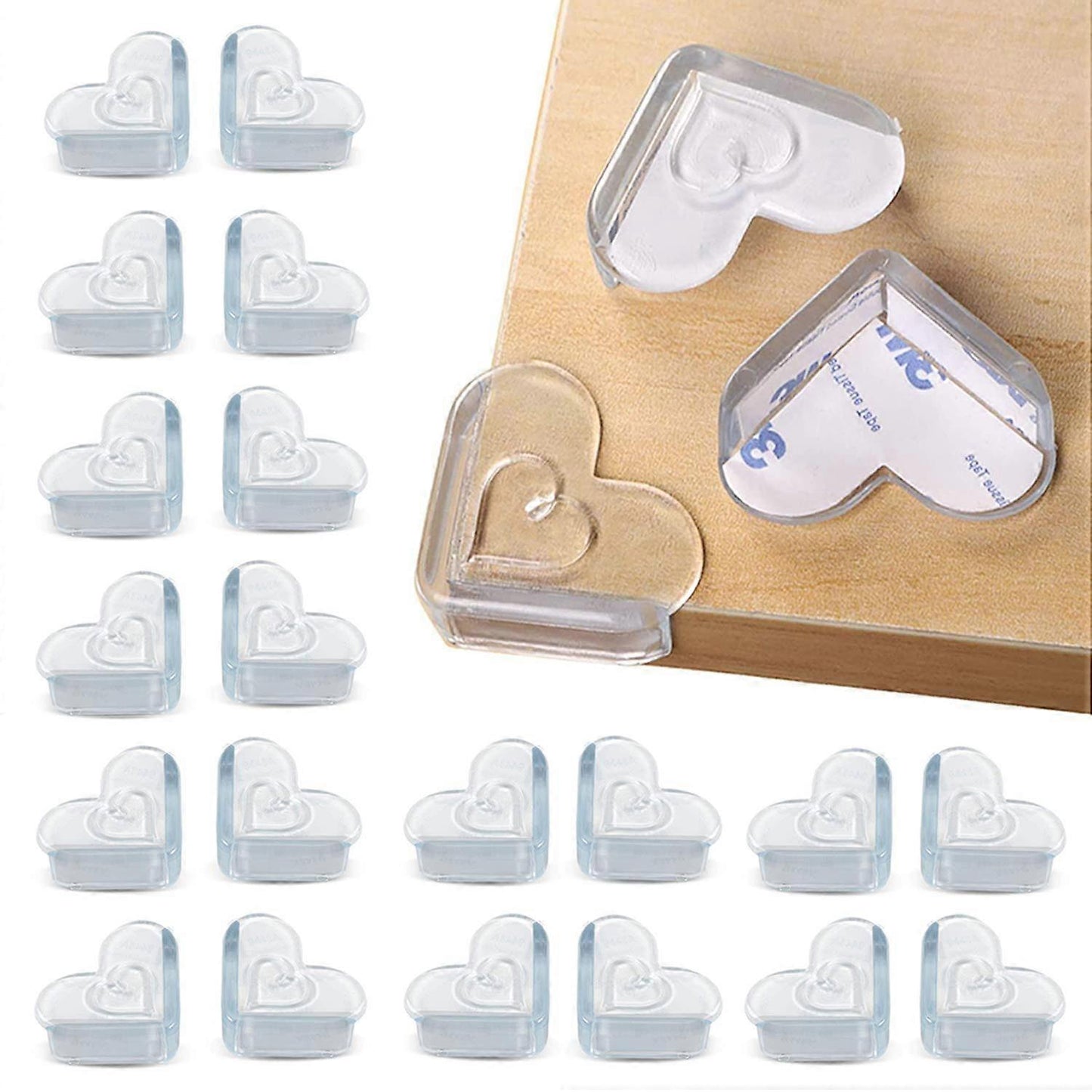 20pcs Babies Corner Guards - Babies security Furniture Corner Protectors for Table and Desk V1263-JX-4510