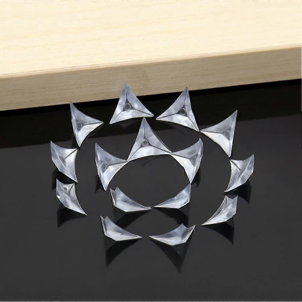 100pcs Triangle Clear Anti-Dust Corner Protectors - Decorative Edge Guards for Drawers V1263-JX-4514