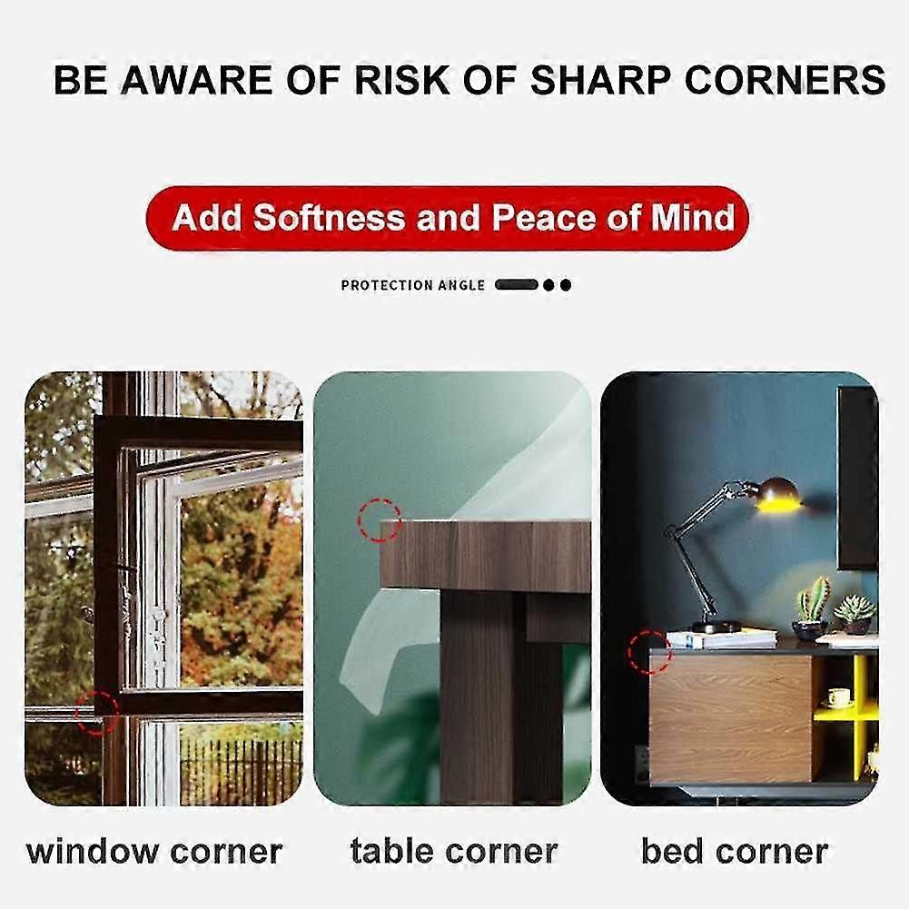 10pcs Table Corner Protectors - PVC Babies Proofing Guards for Furniture Edge Protection V1263-JX-4515