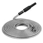 50ft Metal Garden Hose - Retractable Water Hose with Strong Outer Shell, Flexible Design V1263-JX-4521
