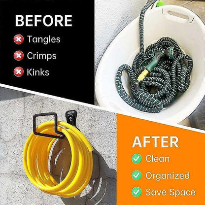 Heavy Duty Garden Hose Holder - Wall Mount Metal Hose Hook with Screws for Hose V1263-JX-4522