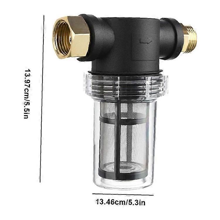 Garden Hose Sediment Filter - Water Filter for Pressure Washer Garden Hose Inlet V1263-JX-4529