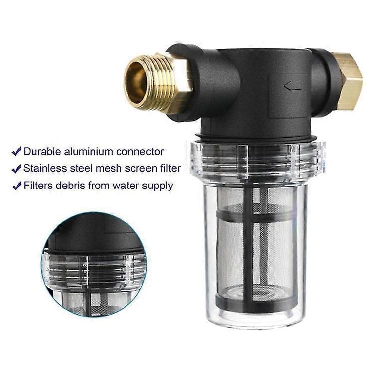Garden Hose Sediment Filter - Water Filter for Pressure Washer Garden Hose Inlet V1263-JX-4529