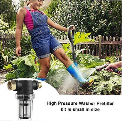 Garden Hose Sediment Filter - Water Filter for Pressure Washer Garden Hose Inlet V1263-JX-4529