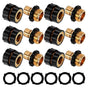 3/4 Inch Garden Hose Quick Connect - Universal Brass Fitting for Fast Hose Connection V1263-JX-4534