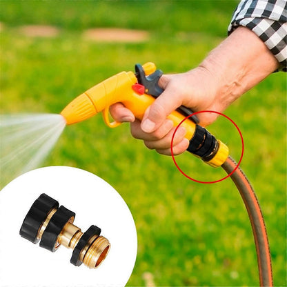3/4 Inch Garden Hose Quick Connect - Universal Brass Fitting for Fast Hose Connection V1263-JX-4534
