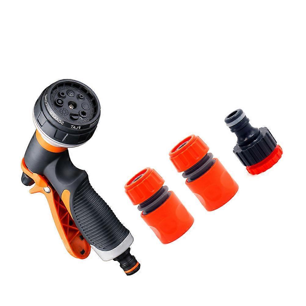 Plastic Garden Hose Fittings Set - Quick Connect Nozzle Kit for Outdoor Watering V1263-JX-4535