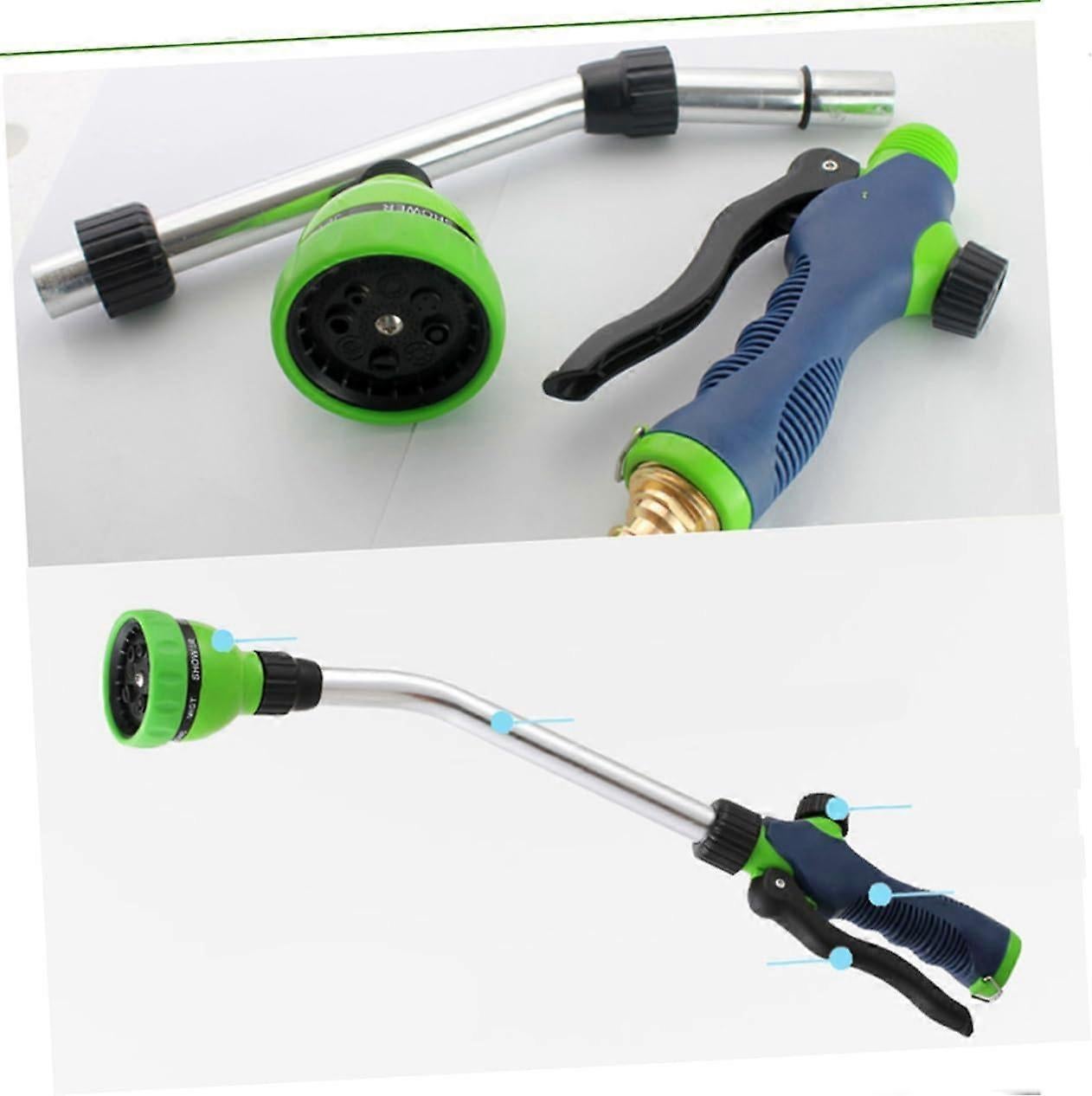 High Pressure Garden Hose Sprayer - Adjustable Water Nozzle for Lawn & Garden V1263-JX-4536