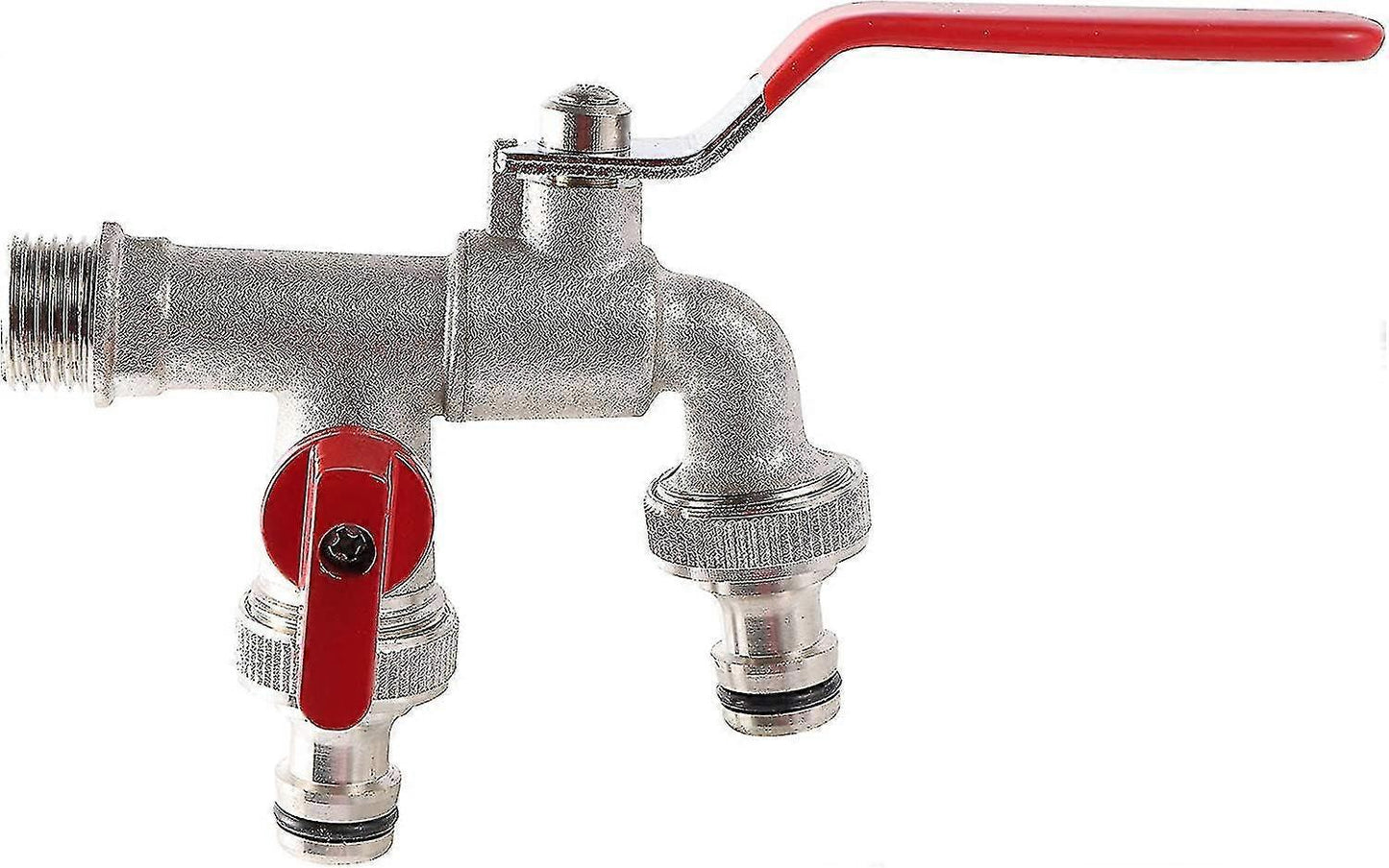 Garden Hose Faucet Adapter - Dual Outlet Tank Connector for Hose Attachment V1263-JX-4538