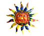 Wall Sculpture Sun Face Pattern for Living Room-Yellow V1263-JX-454