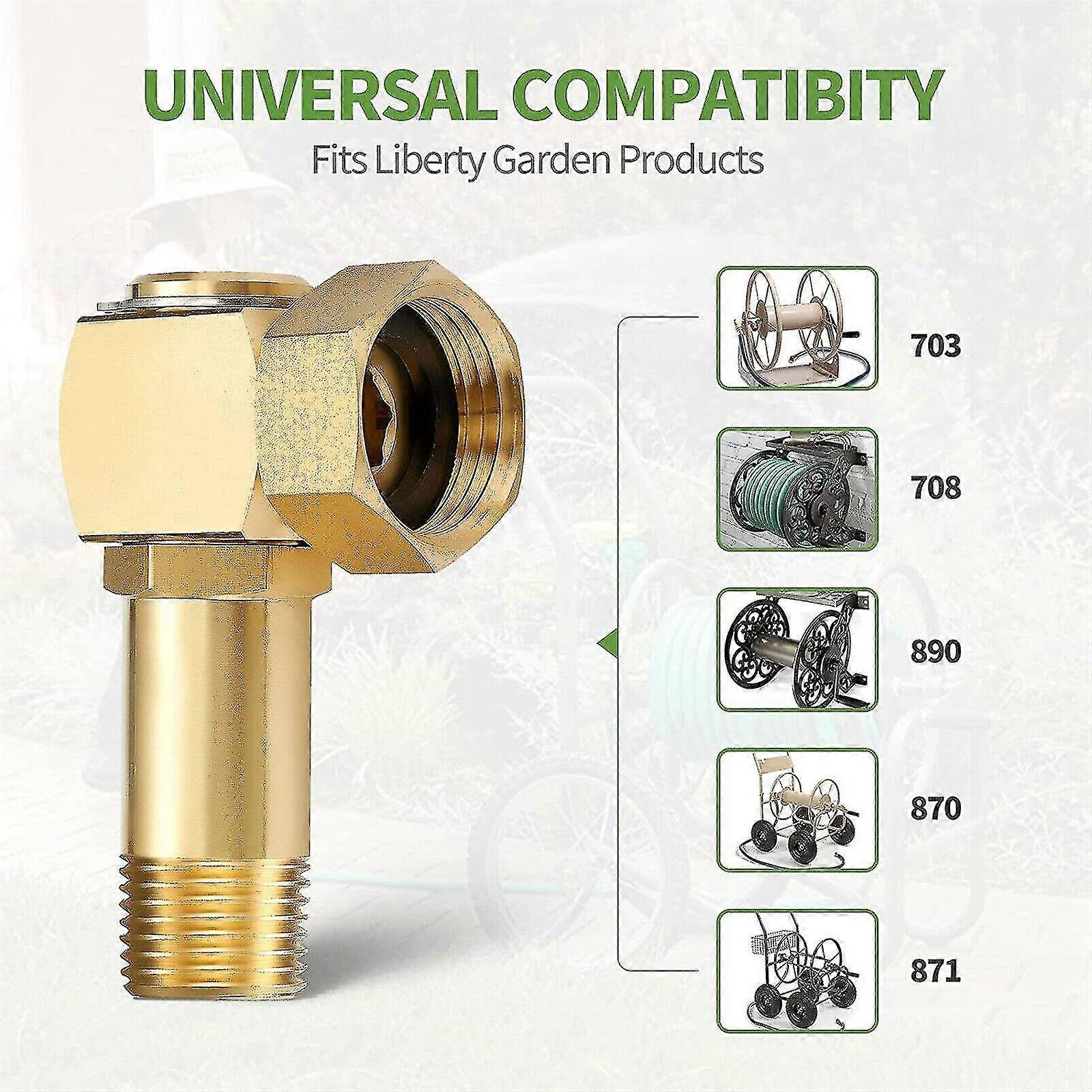 Universal Garden Hose Adapter - Connector for Faucets, Taps, or Hose Splitters V1263-JX-4540
