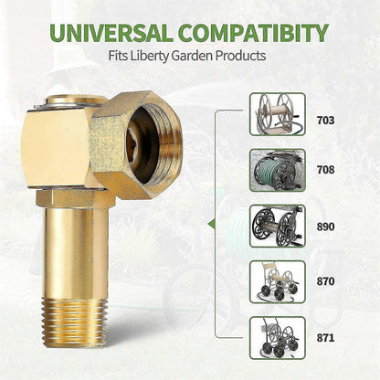Universal Garden Hose Adapter - Connector for Faucets, Taps, or Hose Splitters V1263-JX-4540