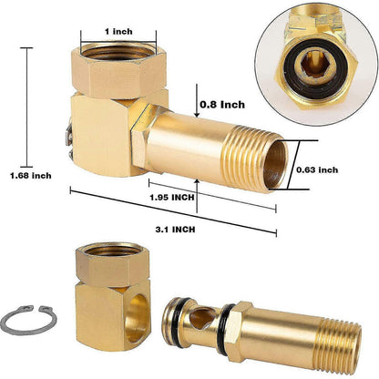 Universal Garden Hose Adapter - Connector for Faucets, Taps, or Hose Splitters V1263-JX-4540