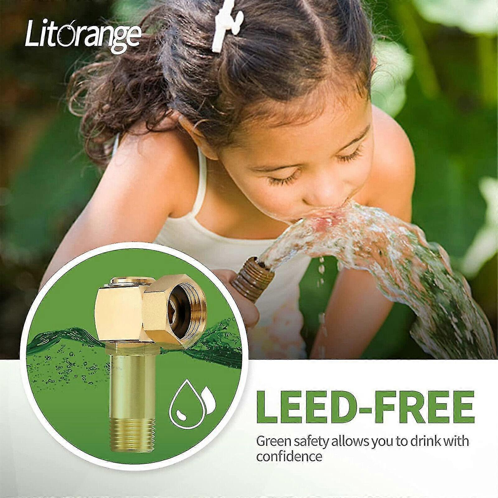 Universal Garden Hose Adapter - Connector for Faucets, Taps, or Hose Splitters V1263-JX-4540