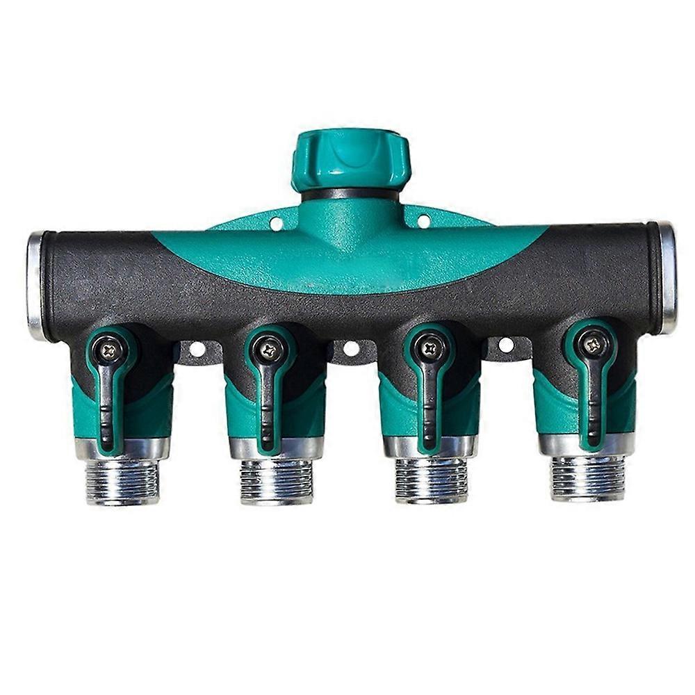 Water Hose Splitter - 2-Way Hose Manifold with Leak-Proof Connector Valves V1263-JX-4541