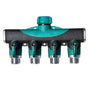 Water Hose Splitter - 2-Way Hose Manifold with Leak-Proof Connector Valves V1263-JX-4541