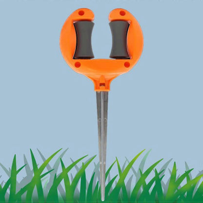 Garden Hose Guide Stakes - Metal Spiked Stakes to Prevent Hose Damage, Decorative Design V1263-JX-4542