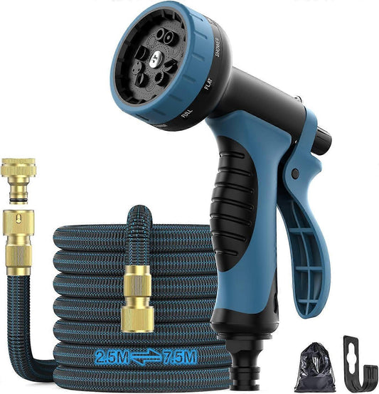 7.5m Garden Hose - Flexible Water Hose for Outdoor Garden Lawn Use V1263-JX-4544