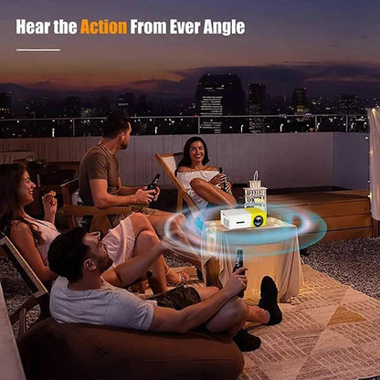 Mini Projector - LED Portable Projector for Home opera and Video Playback V1263-JX-4546