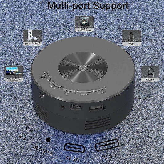 Babies Projector - Portable LED Projector for Home opera, Camping, and Entertainment V1263-JX-4551