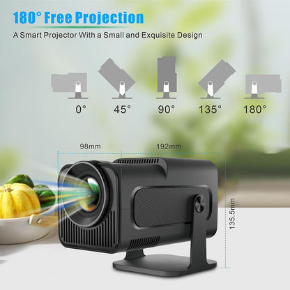 Flexible Angle Portable Projector - Mini Projector for Phone, Outdoor Movies V1263-JX-4554