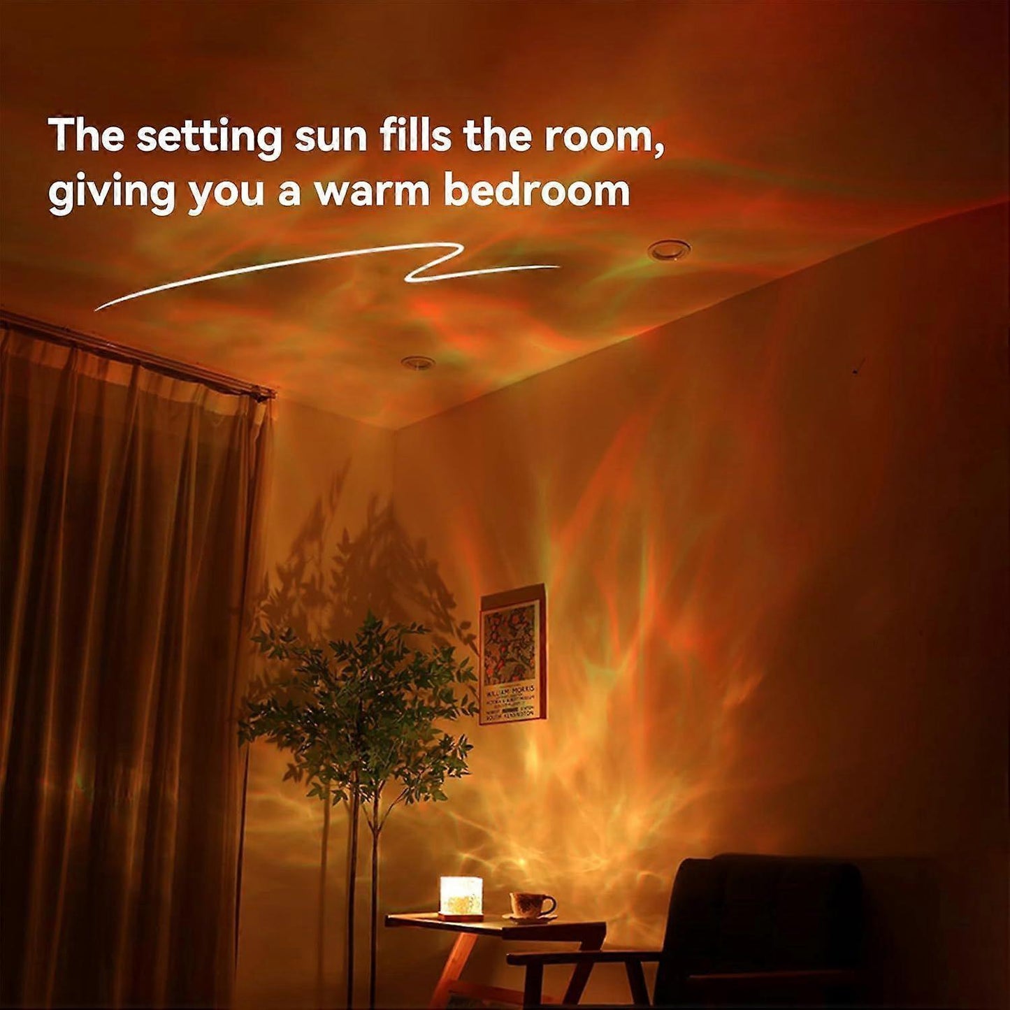 Northern Lights Projector - Aurora and Ocean Wave Ceiling Night Light V1263-JX-4560
