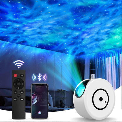 Projector with Bluetooth Speaker - LED Bedroom Light and Sound Projector V1263-JX-4564