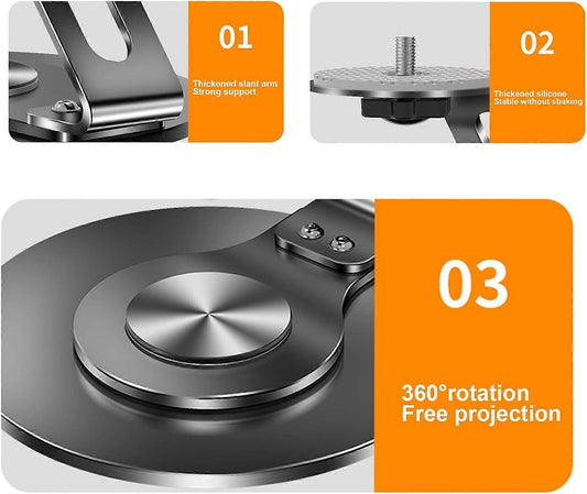 Projector Stand - Adjustable Desktop Projector Mount (Black) V1263-JX-4567