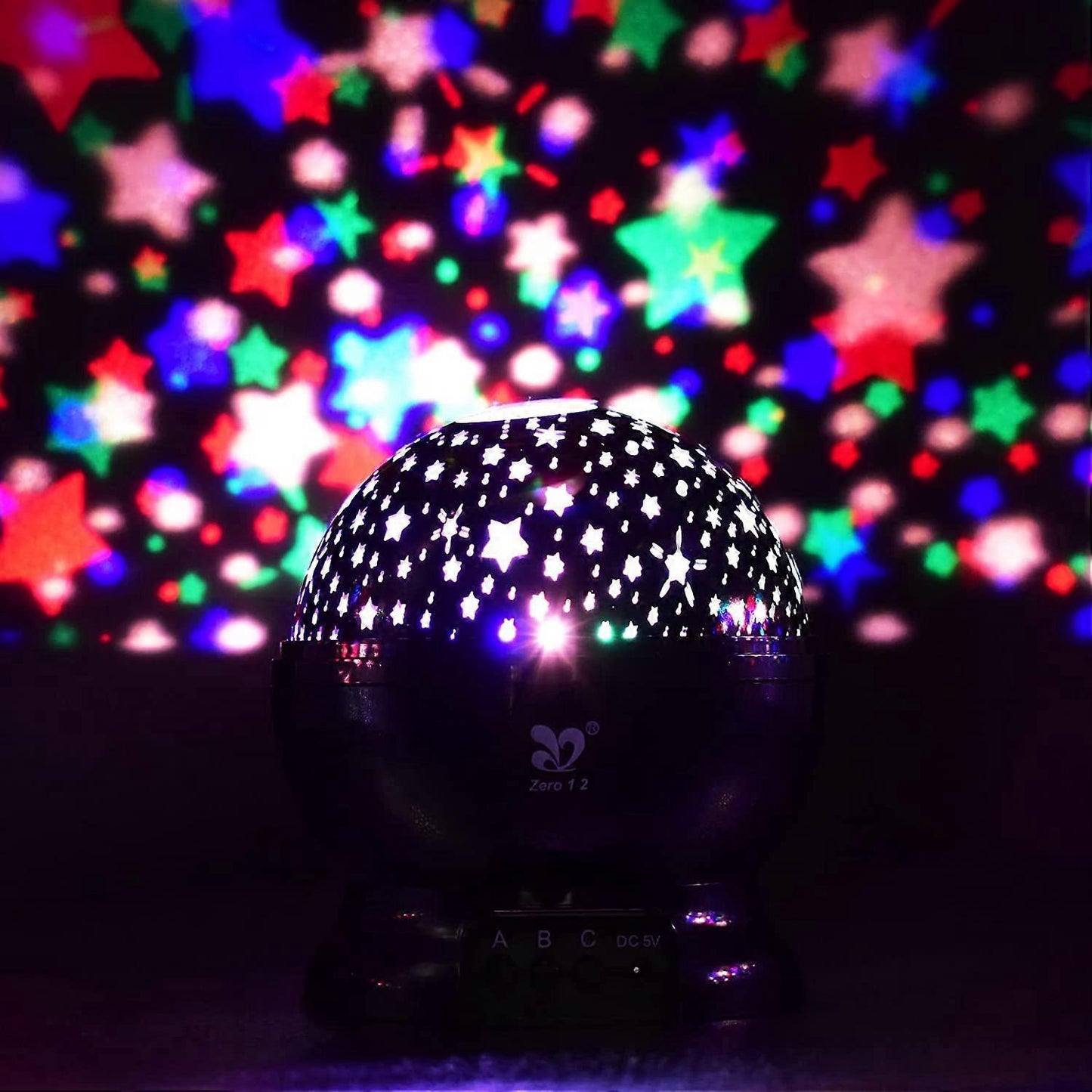 Star Projector Night Light - Babies Bedroom Ceiling Light Projector Lamp V1263-JX-4568