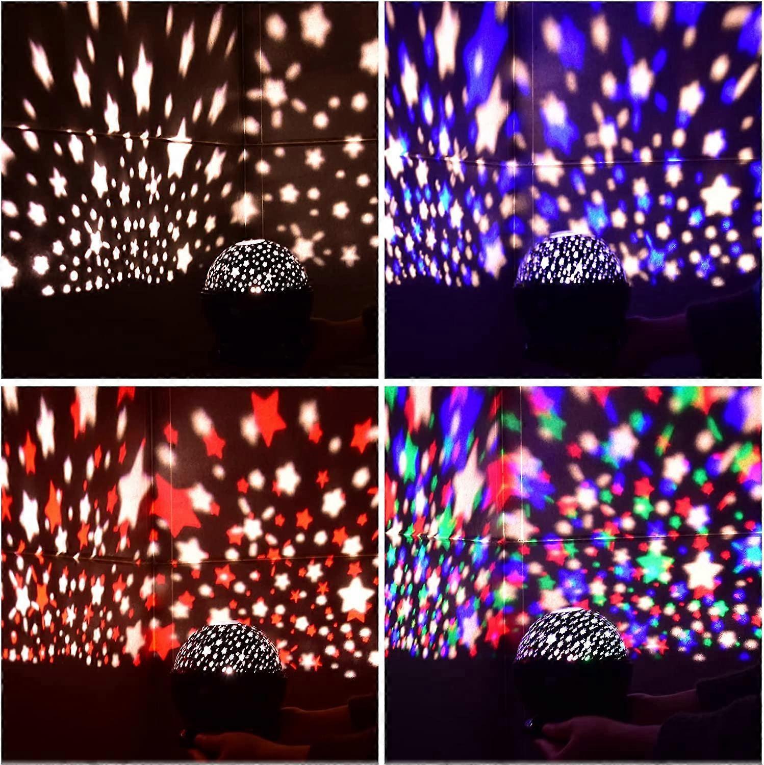 Star Projector Night Light - Babies Bedroom Ceiling Light Projector Lamp V1263-JX-4568