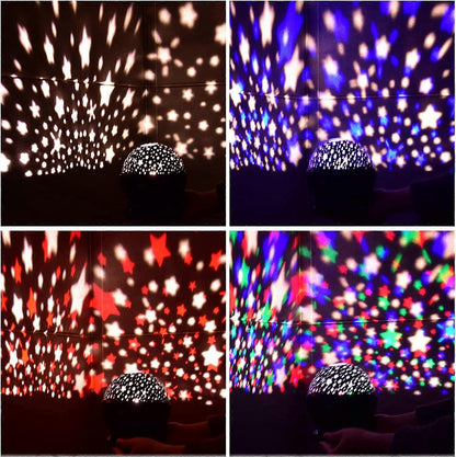 Star Projector Night Light - Babies Bedroom Ceiling Light Projector Lamp V1263-JX-4568