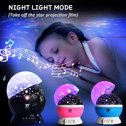 Star Projector Night Light - Babies Bedroom Ceiling Light Projector Lamp V1263-JX-4568