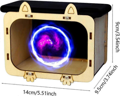 Hologram Phone Projector - Wooden Smartphone Projector Display Stand V1263-JX-4570