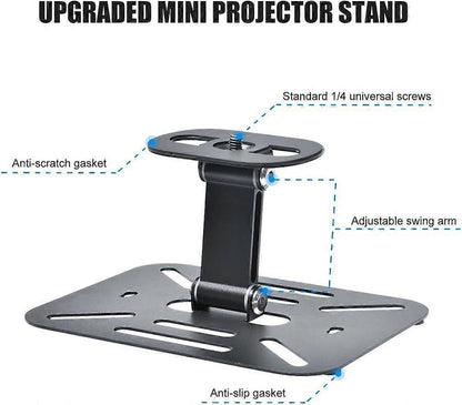 Foldable Projector Stand - 3-in-1 Desktop or Ceiling Mount for Mini Projectors V1263-JX-4571