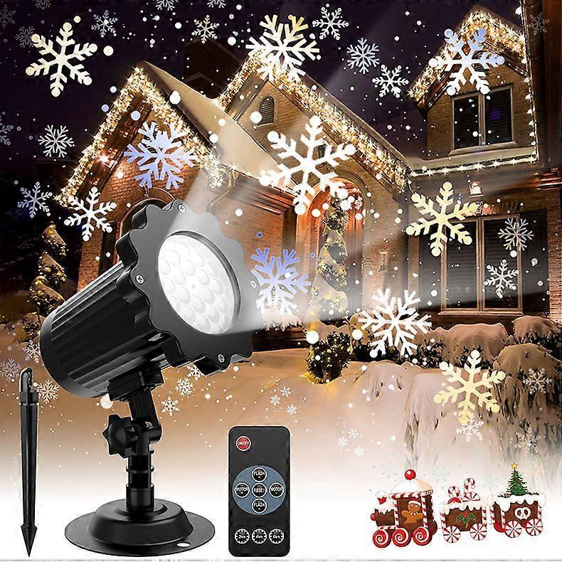 LED Snowflake Projector - Christmas Light Projector for Outdoor and Indoor Use V1263-JX-4574