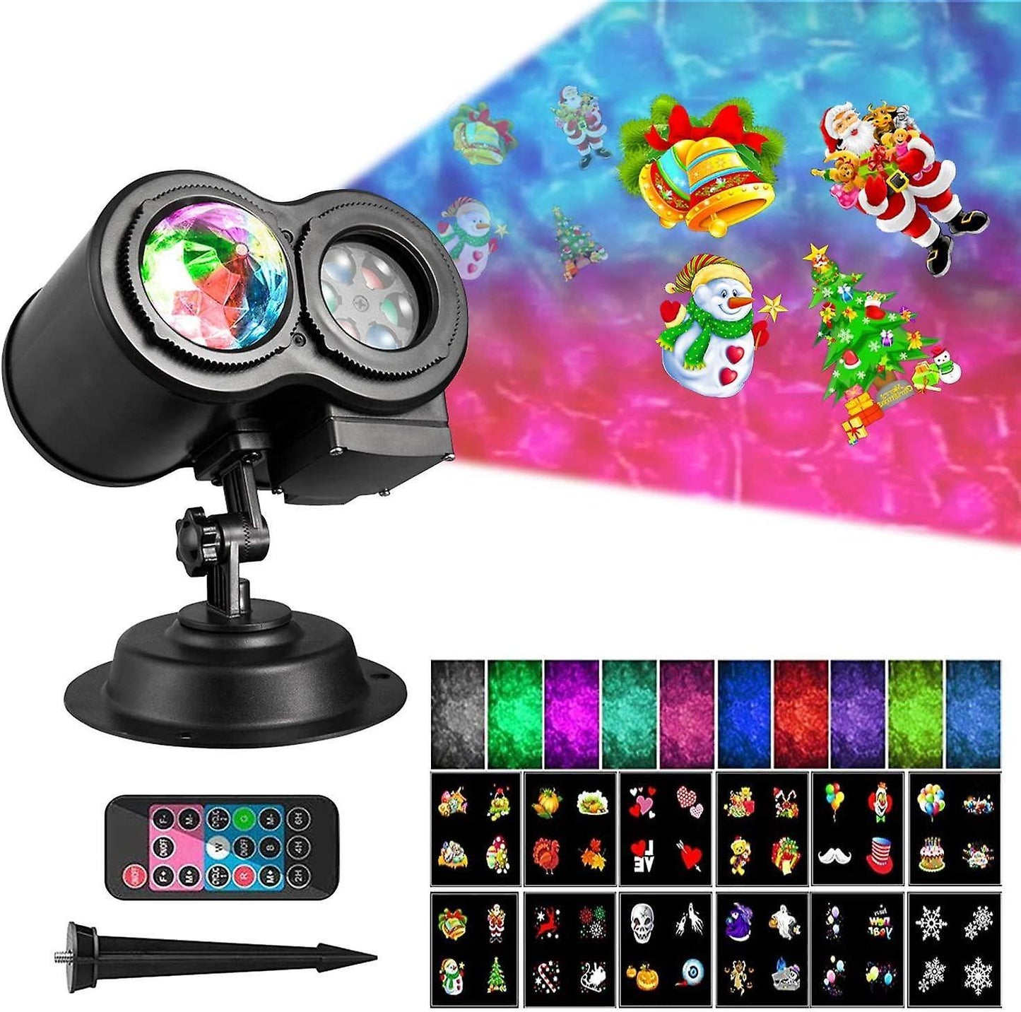 Christmas Projector Lamp - Snowflake Projection Lamp V1263-JX-4576