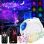 4-in-1 Galaxy Projector with Tooth Serrated Remote - 18 Sky Patterns V1263-JX-4578