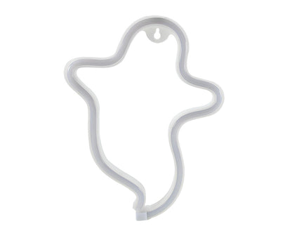 LED Lights Sign Ghost Pattern Beautiful Plastic Luminous Halloween Neon Light for babies-Blue V1263-JX-458
