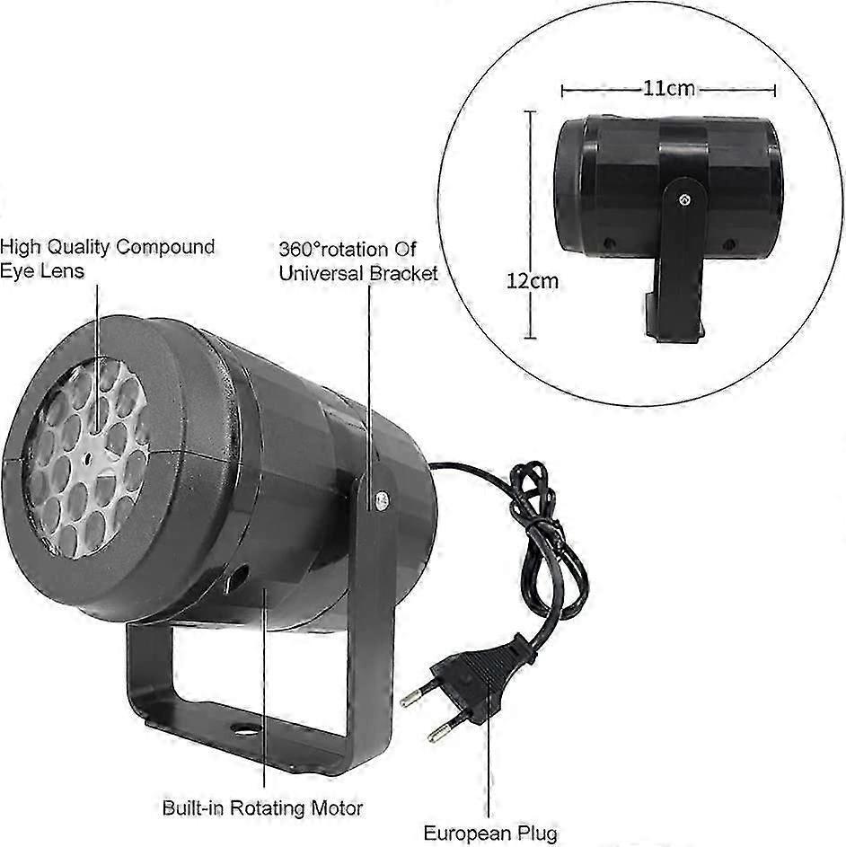 Christmas LED Rotating Snowflake Projector Lamp for Home Decor & Party V1263-JX-4583