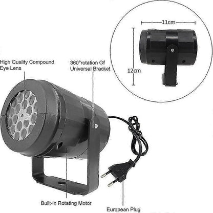 Christmas LED Rotating Snowflake Projector Lamp for Home Decor & Party V1263-JX-4583