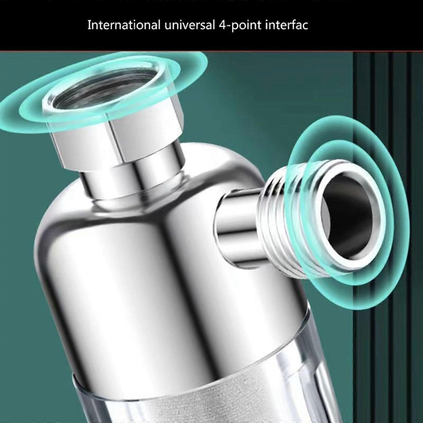 Reusable Sink Water Filter, Steel Household Tap Filter, Easy Installation V1263-JX-4598