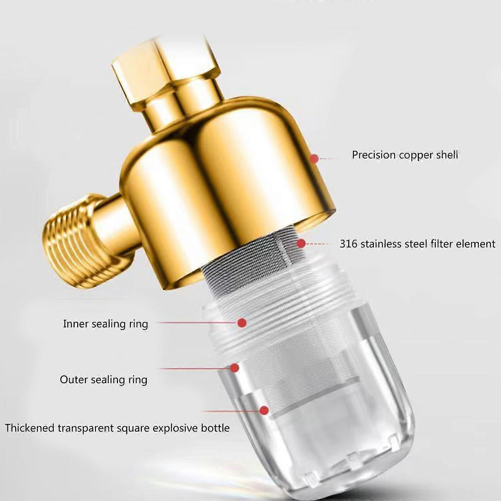 Reusable Sink Water Filter, Steel Household Tap Filter, Easy Installation V1263-JX-4598