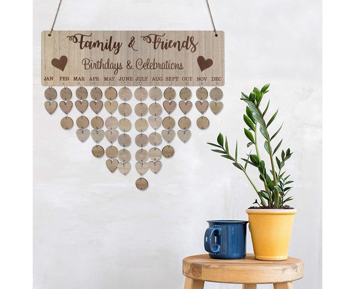 DIY Families Friends Birthday Celebration Calendar Reminder Planner Board Decor V1263-JX-460