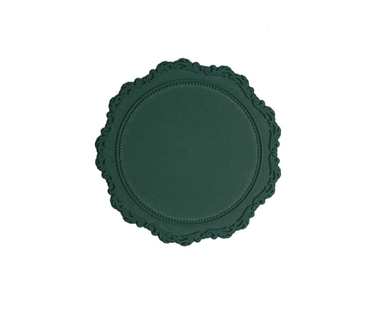 Vintage Lace Decor Serving Tray Retro Style Beautiful ABS Resin Coffee Tray for Home-Atrovirens V1263-JX-461