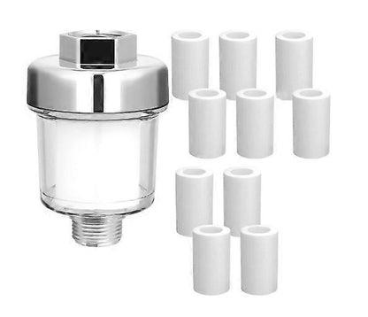 Universal Shower Tap Filter, Anti-Limescale Purifier, Silver Transparent V1263-JX-4611