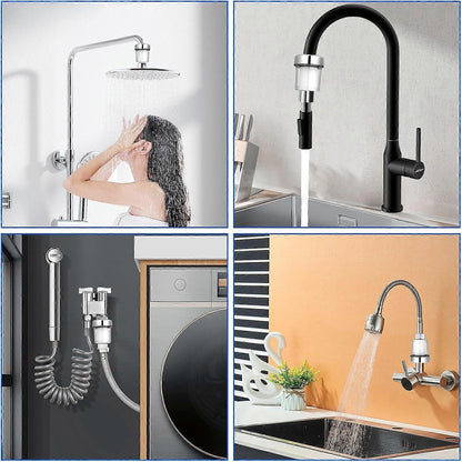 Universal Shower Tap Filter, Anti-Limescale Purifier, Silver Transparent V1263-JX-4611